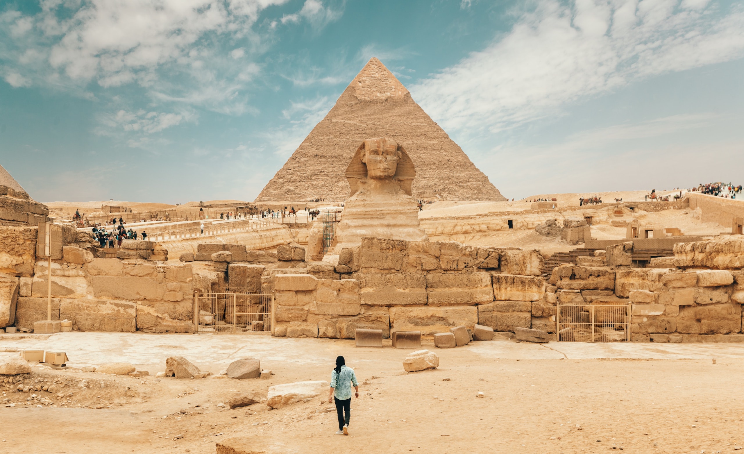   The Pyramids & The Nile River