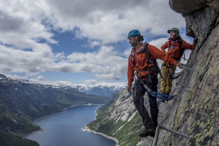 Odda: Full-Day Trolltunga Biking, Hiking, and Climbing Tour